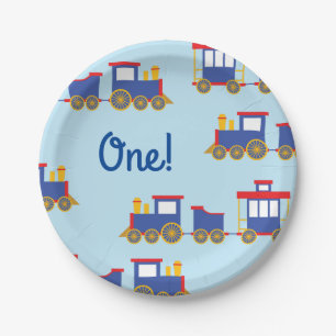 Zug Niedlich Choo-Choo 1. Geburtstag Party Thema Pappteller
