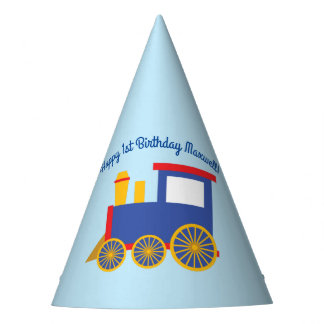 Zug Niedlich Choo-Choo 1. Geburtstag Party Thema Partyhütchen