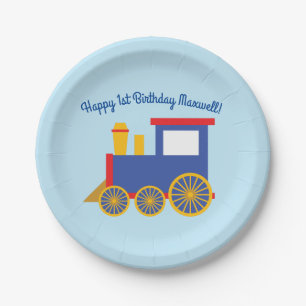 Zug niedliches Choo-Choo 1. Pappteller