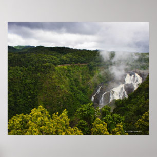 Zug oberhalb des Barron Falls Poster