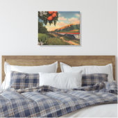 Zug - Orange Blossom Special Leinwanddruck (Insitu (Schlafzimmer))