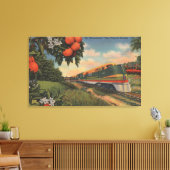 Zug - Orange Blossom Special Leinwanddruck (Insitu (Wohnzimmer))