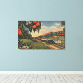 Zug - Orange Blossom Special Leinwanddruck (Insitu (Holzboden))