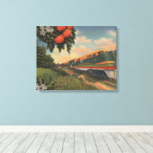 Zug - Orange Blossom Special Leinwanddruck (Insitu (Holzboden))