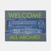 ZUG-PERSONENKRAFTWAGEN-TÜR MATT FUßMATTE (Vorderseite)