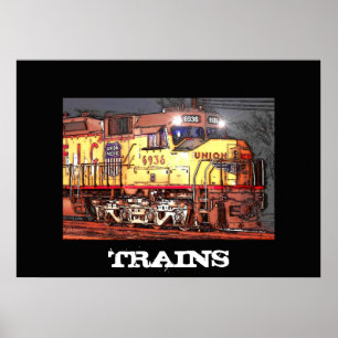Zug-Plakat Poster