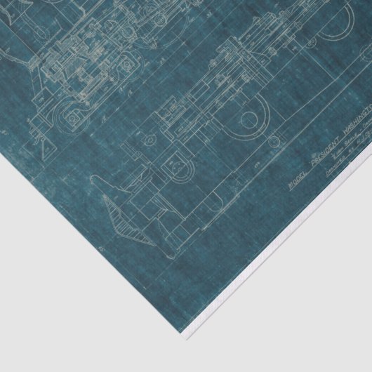 Zug-Plan I Seidenpapier (Ausschnitt)