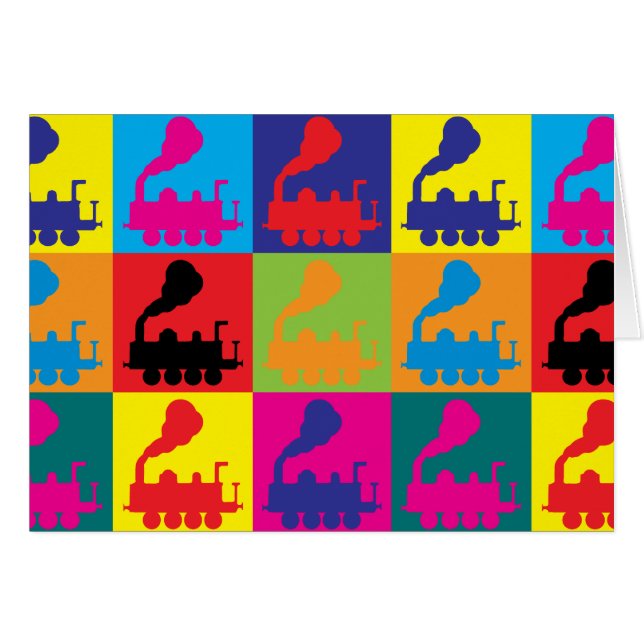 Zug-Pop-Kunst (Vorderseite (Horizontal))