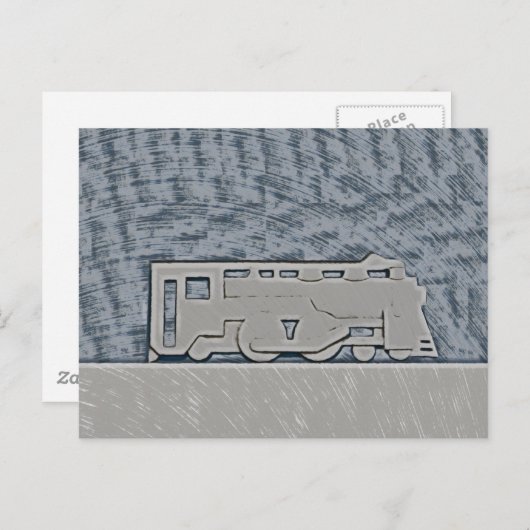 Zug Postkarte (Vorne/Hinten)