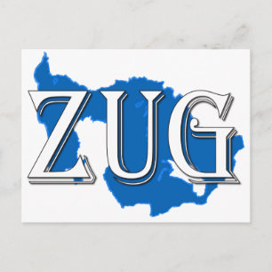 Zug Postkarte