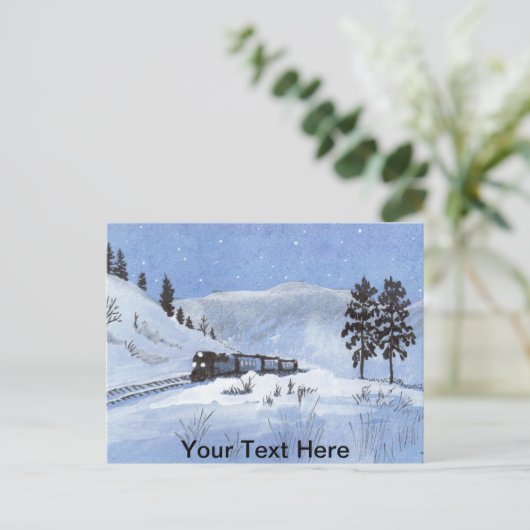 Zug Postkarte (Stehend Vorderseite)