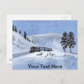 Zug Postkarte (Vorne/Hinten)