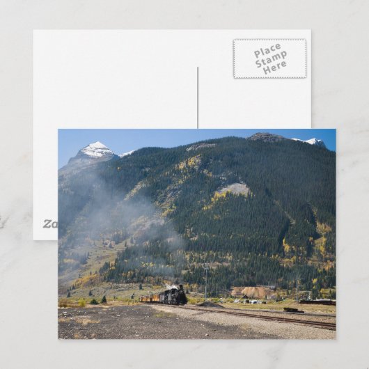 Zug Postkarte (Vorne/Hinten)