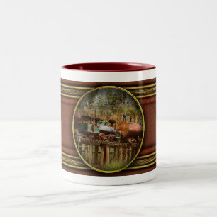 Zug - Protokollierung - Der Morgen-Dump 1890 Zweifarbige Tasse