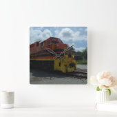 Zug Quadratische Wanduhr (Zuhause)