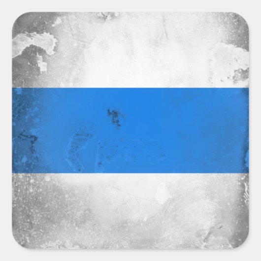 Zug Quadratischer Aufkleber (Vorderseite)