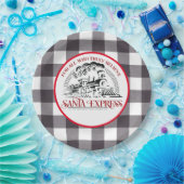 Zug Santa Express Pappteller (Party)