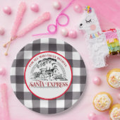 Zug Santa Express Pappteller (Party)