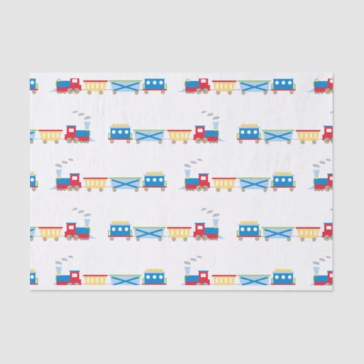 Zug-Seidenpapier-Blues Seidenpapier (Vorderseite)