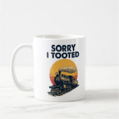 Zug Sorry, dass ich getoodet Funny Locomotive Rail Kaffeetasse (Links)