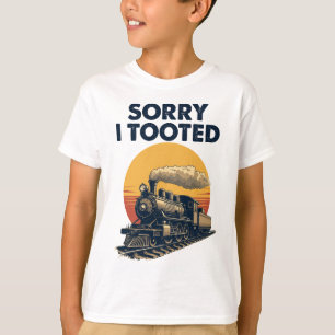 Zug Sorry, dass ich getoodet Funny Locomotive Rail T-Shirt