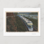 Zug-Streamlining durch Potomac Postkarte (Vorderseite)