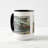 Zug-Tasse für Vater #1 Tasse (Vorderseite Links)