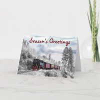 Zug-Themen-Weihnachtsgrüße Weihnachtskarte
