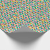 Zug-Ticket-Montage Geschenkpapier (Ecke)