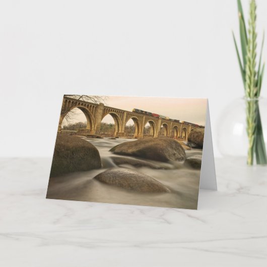 Zug über James River Karte (Vorderseite)