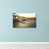 Zug über James River Leinwanddruck (Insitu (Holzboden))