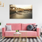 Zug über James River Leinwanddruck (Insitu (Wohnzimmer))