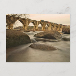 Zug über James River Postkarte