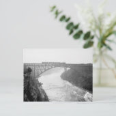 Zug über Niagara Fluss, 1910 Postkarte (Stehend Vorderseite)