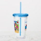 Zug und Auto Acryltrinkbecher (Rechts)