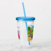 Zug und Auto Acryltrinkbecher (Links)