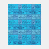 Zug und Auto Fleecedecke (Vorderseite)