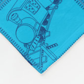 Zug und Auto Fleecedecke (Ecke)