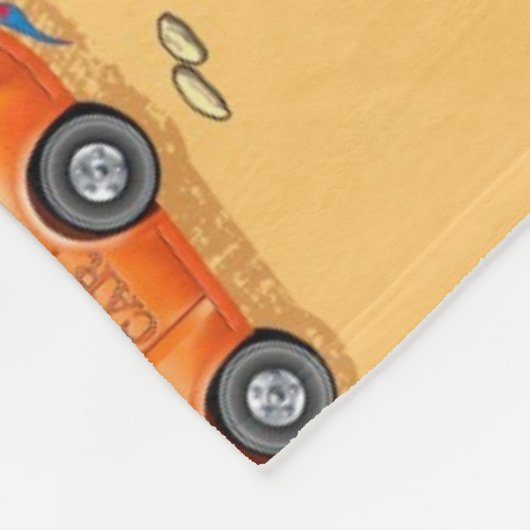 Zug und Auto Fleecedecke (Ecke)