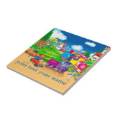 Zug und Auto Fliese (Seite)