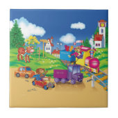 Zug und Auto Fliese (Vorderseite)