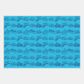 Zug und Auto Geschenkpapier Set (Vorderseite 2)