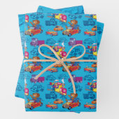 Zug und Auto Geschenkpapier Set (Beispiel)