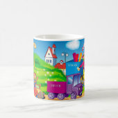 Zug und Auto Kaffeetasse (Mittel)
