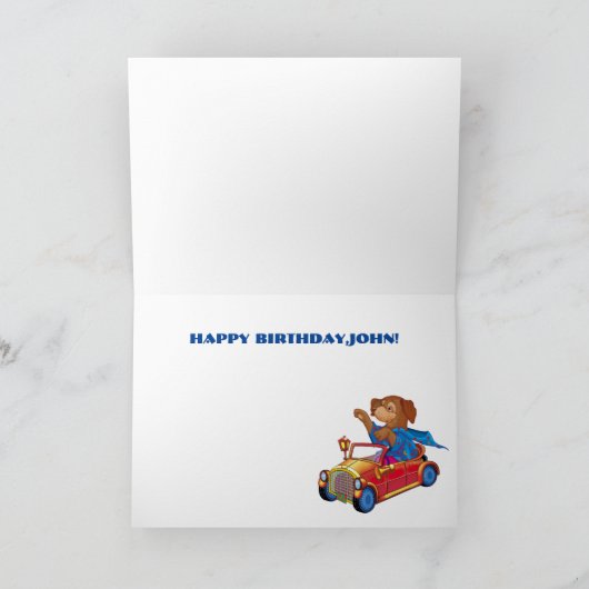 Zug und Auto Karte (Innenseite)