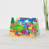 Zug und Auto Karte (Vorderseite)