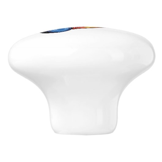 Zug und Auto Keramikknauf (Seitenansicht)