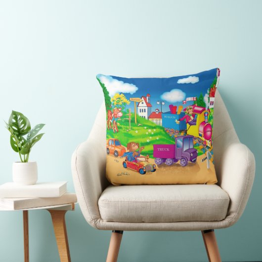 Zug und Auto Kissen (Stuhl )