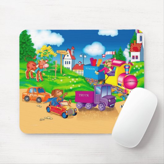 Zug und Auto Mousepad (Mit Mouse)