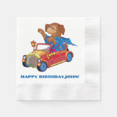 Zug und Auto Serviette (Vorderseite)